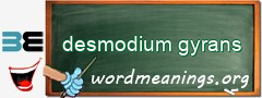 WordMeaning blackboard for desmodium gyrans